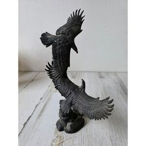 Bronze guardians skies eagle Ronald ruyckevelt Franklin mint statue figurine